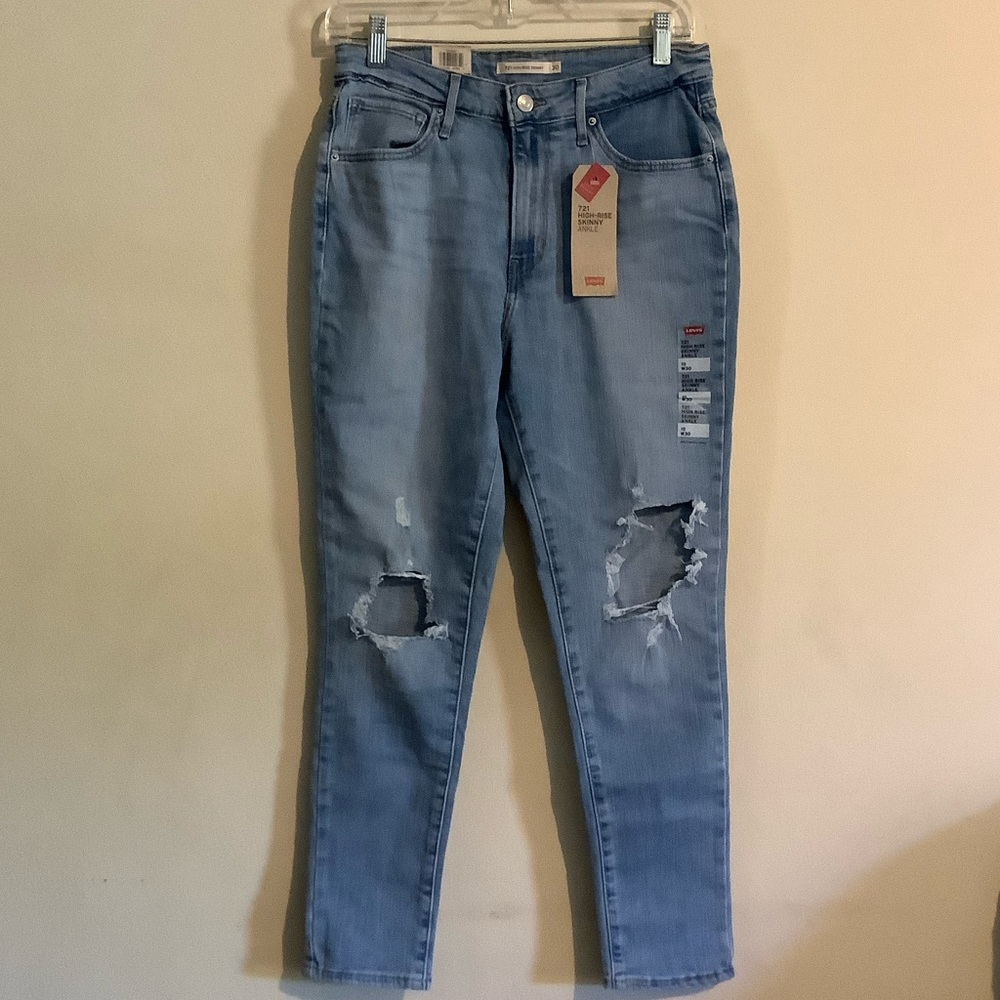 Levi’s 721 Skinny High Rise Ankle Jeans